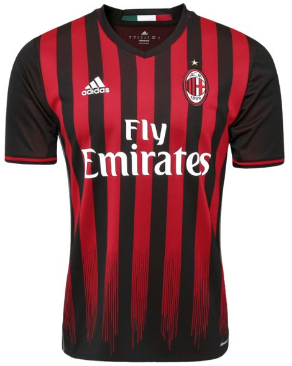 Camisa I Milan 2016 2017 Adidas retro 